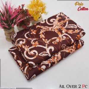 2 pcs women's unstitched printed suit