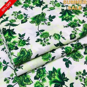 2 pcs women's unstitched printed suit