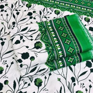 2 pcs women's unstitched printed suit