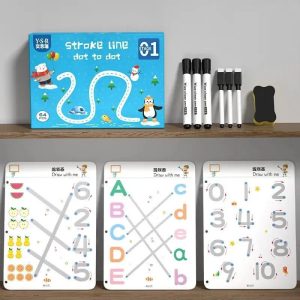 64pages reusable magical tracing workbook set