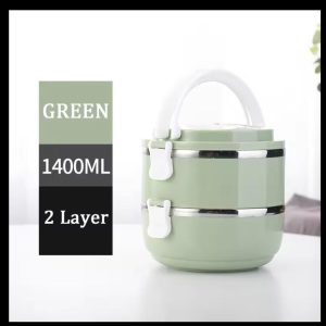 compact & stylish 1 pc stainless steel bento lunch box
