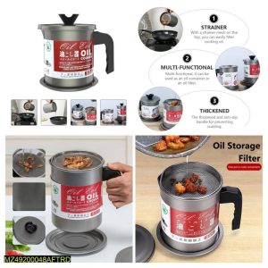 stainless steel oil filter pot set of 2 pcs