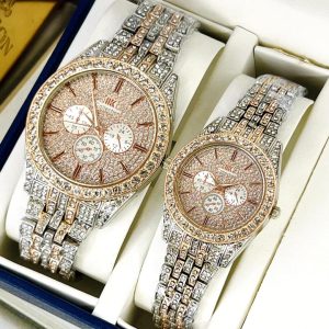 stylish unisex rose gold analogue watch 1 pc, quartz movement, water resistant