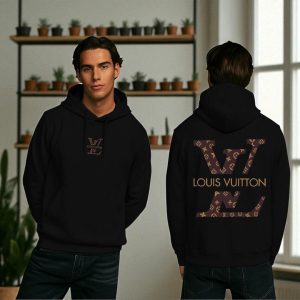 1 pc men's fleece printed hoodie
