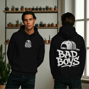 1 pc men's fleece printed hoodie