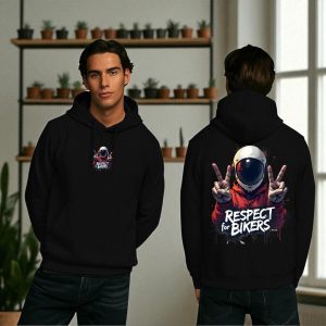 1 pc men's fleece printed hoodie