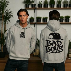 1 pc men's fleece printed hoodie