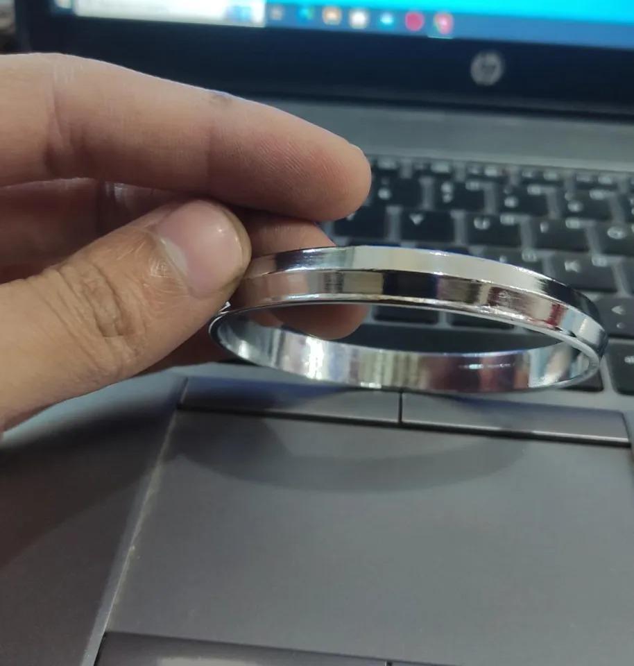 stylish silver kara bangle for men | unique design | 1 pc