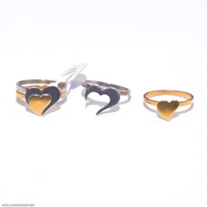 heart design couple's ring
