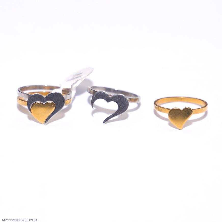 heart design couple's ring
