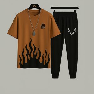 men's printed micro track suit 2 pcs comfort wear