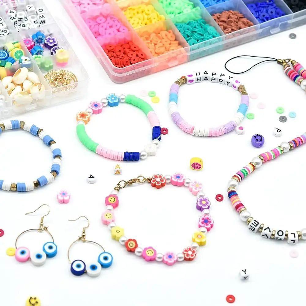 abc beads for bracelet making for kids girls