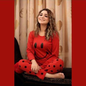 leopard print night suit featuring a cute mickey mouse design