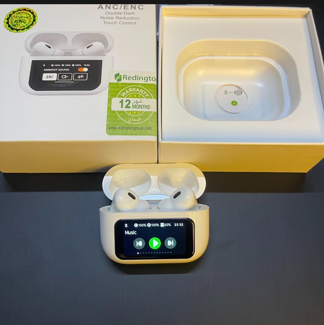 wireless bluetooth 5.2 earbuds with long lasting battery and advanced noise cancellation white