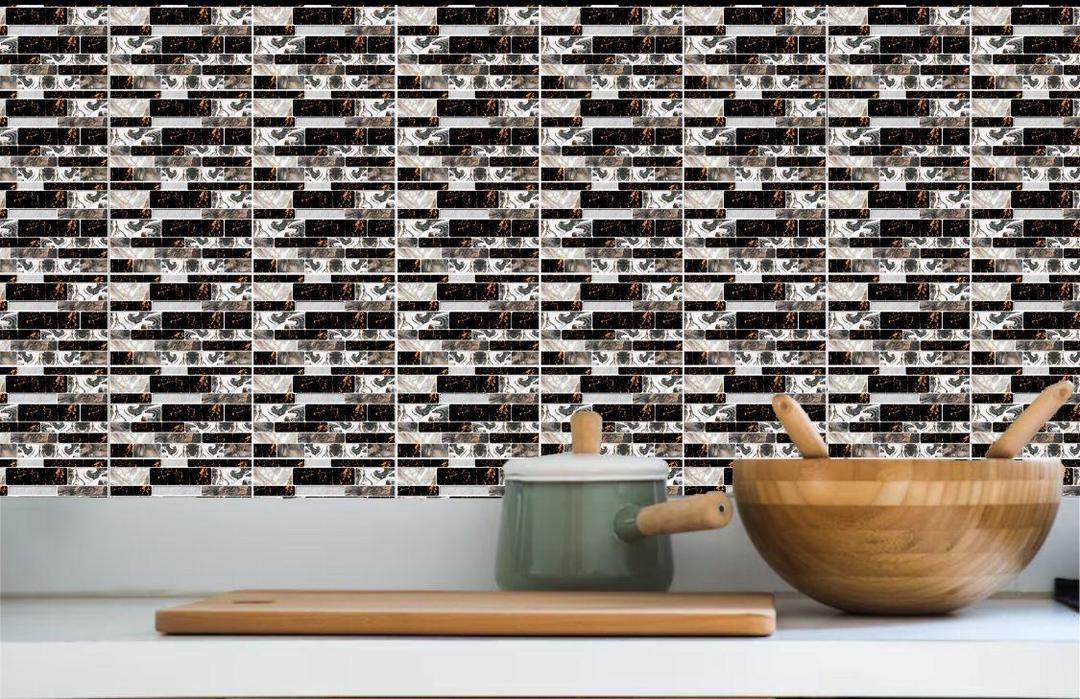 multicolor 50 pcs wall tile stickers modern abstract decor for easy home transformation
