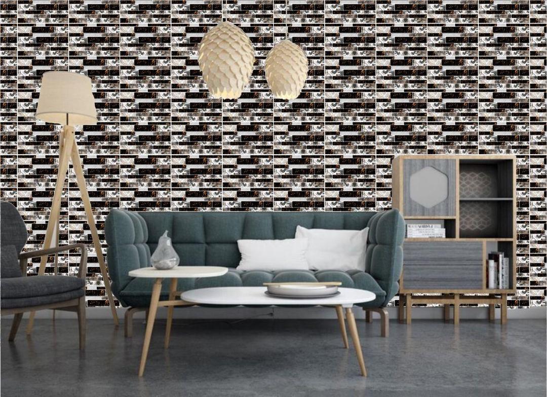 multicolor 50 pcs wall tile stickers modern abstract decor for easy home transformation