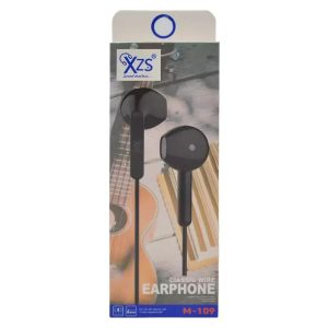 clear voice wired earphones black
