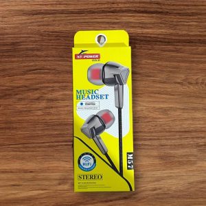 clear voice wired earphones black