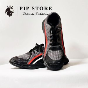 men's rubber comfortable joggers, red line