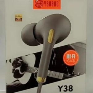 y38 stereo wired earphone