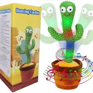 musical dancing cactus plush toy for kids