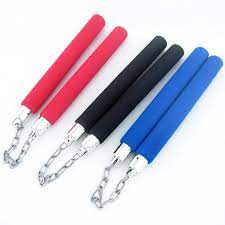 nunchaku martial arts training foam sponge padded karate stick 2pcs
