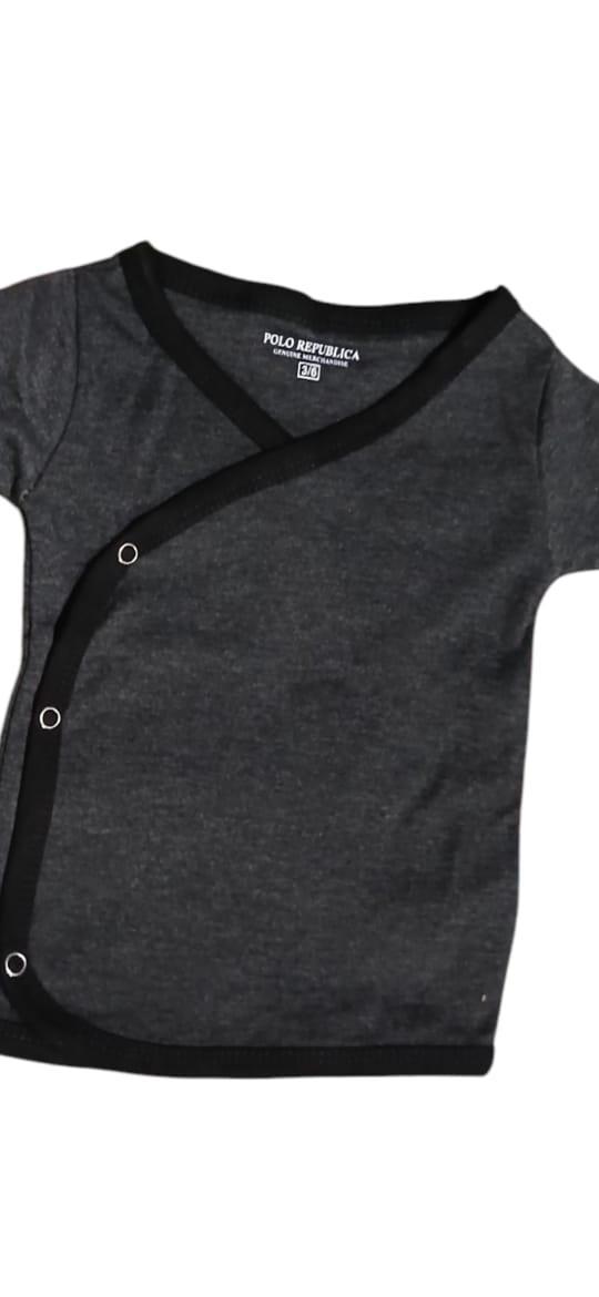 stylish black jersey t shirt for baby boys 1 pc