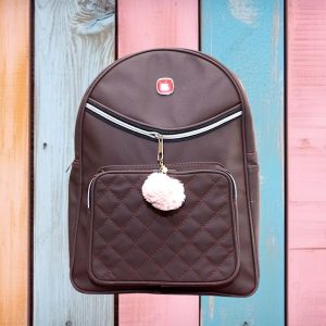 girl's leather school bag