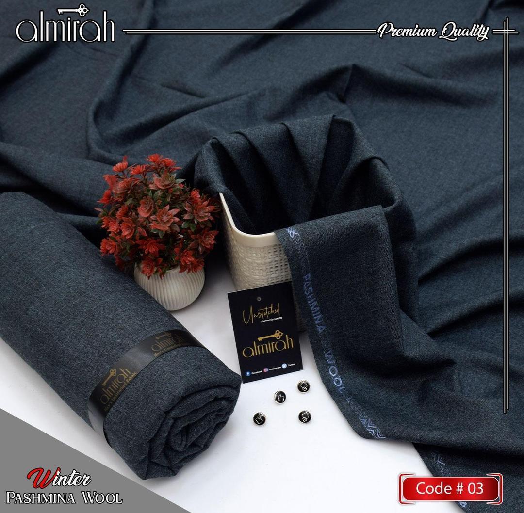 men’s unstitched wool plain suit