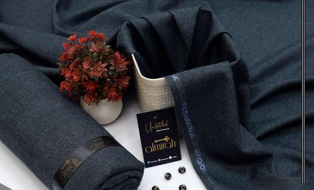 men’s unstitched wool plain suit