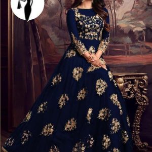 2 pcs women's stitched organza embroidered maxi and trouser