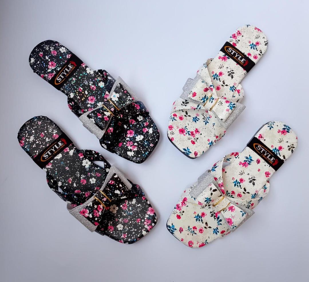 women's synthetic leather semi formal slippers