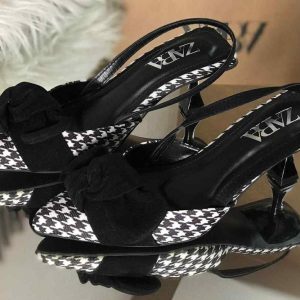 women's synthetic leather fancy heels