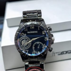 men's quartz analog watch with chain strap 1 pc