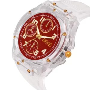 transparent analog watch for boys