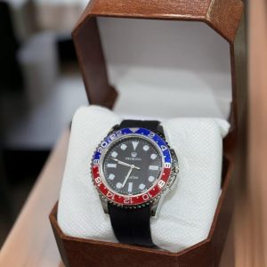 unisex quartz watch with adjustable rubber strap 1 pc