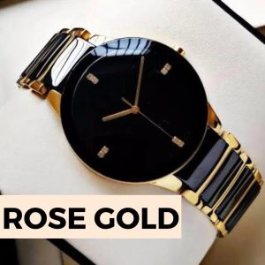 men's quartz chain strap watch 1 pc water resistant with fold clasp