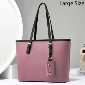women's pu leather plain shoulder bag
