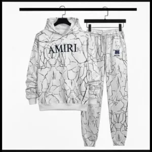 amiri fleece graphic sublimation hoodie track suit
