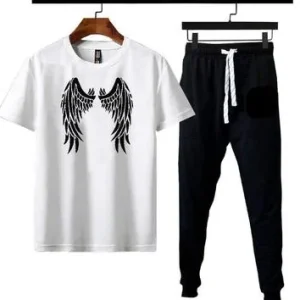 micro interlock printed track suit wight egal