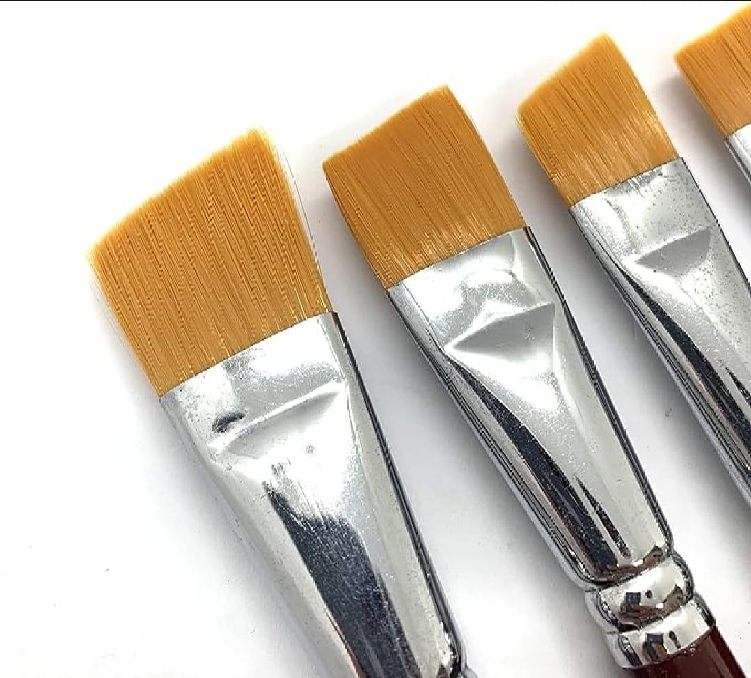 pack of 6 – angular brush set for artists