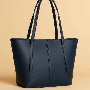 girl's rexine plain tote bag
