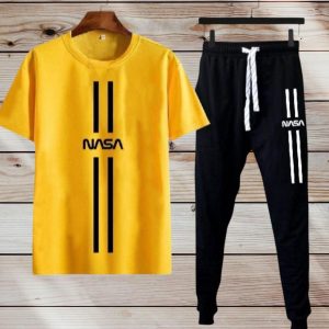 2 pcs men's dri fit printed track suit