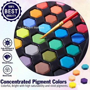 36 colors solid watercolor paints set