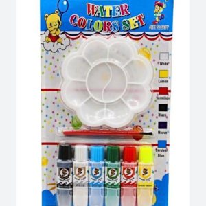 colorful 6 pcs watercolor paint set: washable paints for kids' creativity